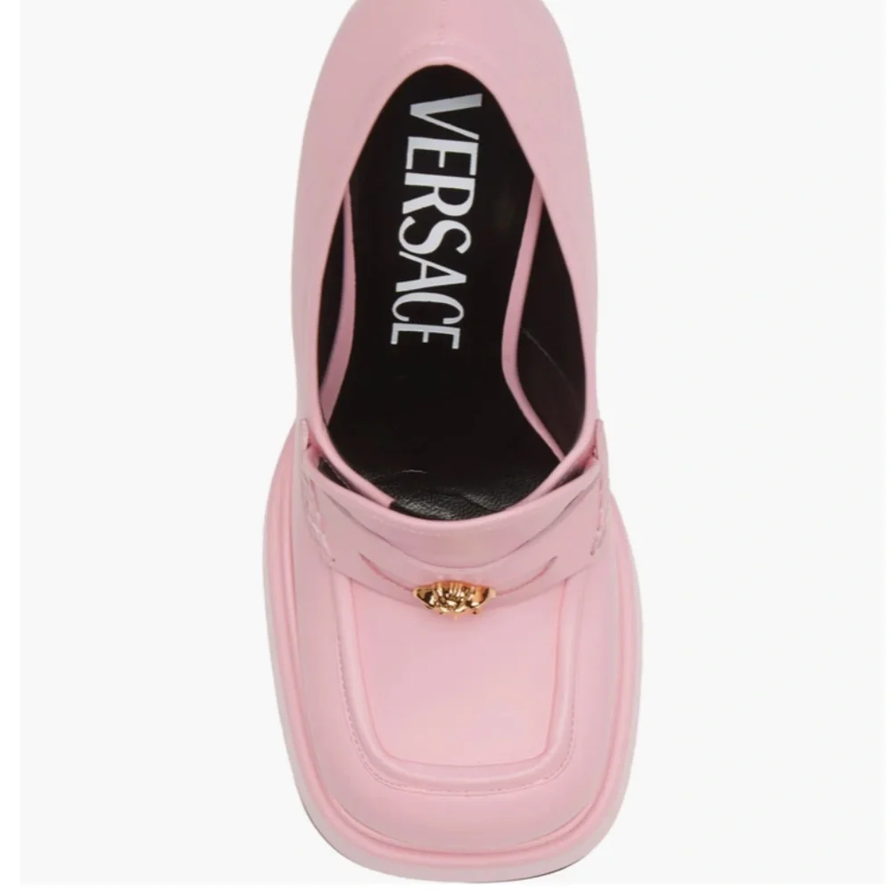 NIB $1425 Versace Platform Loafer Pump in Candy Oro Versace - size 10US / 40EU